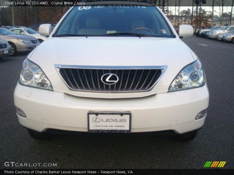 Crystal White / Ivory 2008 Lexus RX 350 AWD