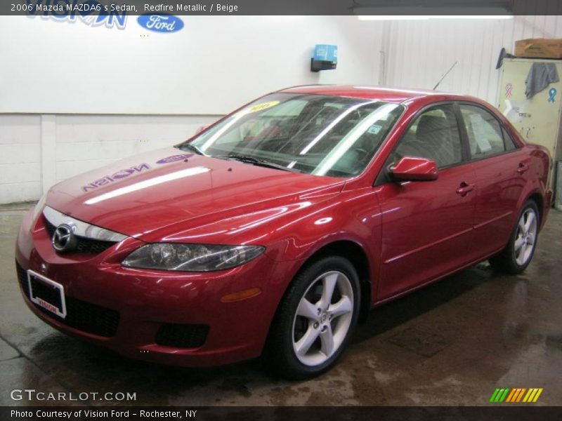 Redfire Metallic / Beige 2006 Mazda MAZDA6 s Sedan