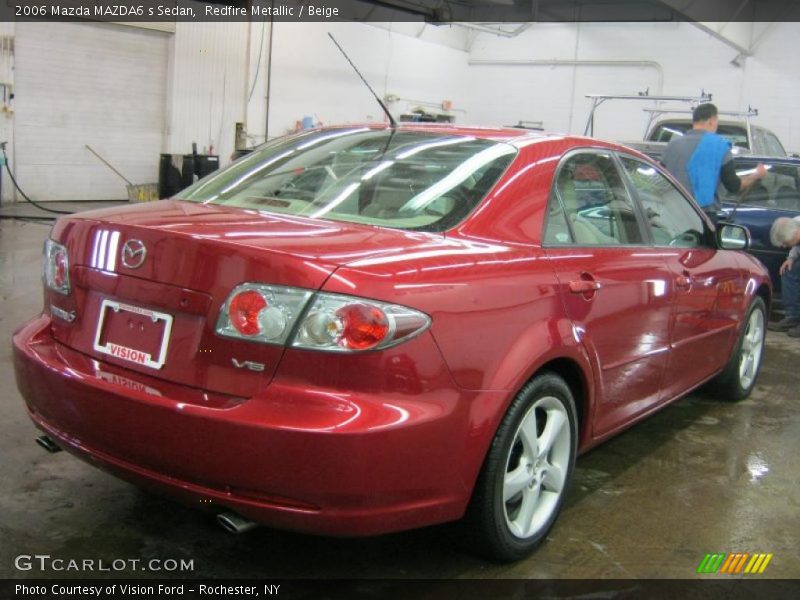 Redfire Metallic / Beige 2006 Mazda MAZDA6 s Sedan
