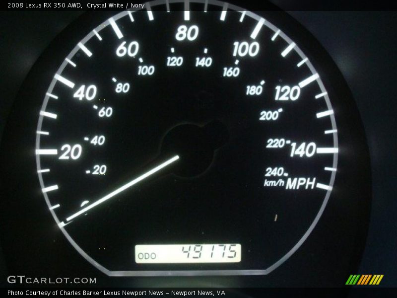 Crystal White / Ivory 2008 Lexus RX 350 AWD