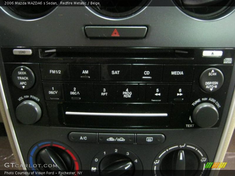 Redfire Metallic / Beige 2006 Mazda MAZDA6 s Sedan
