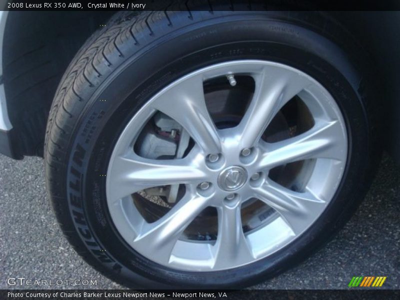 Crystal White / Ivory 2008 Lexus RX 350 AWD