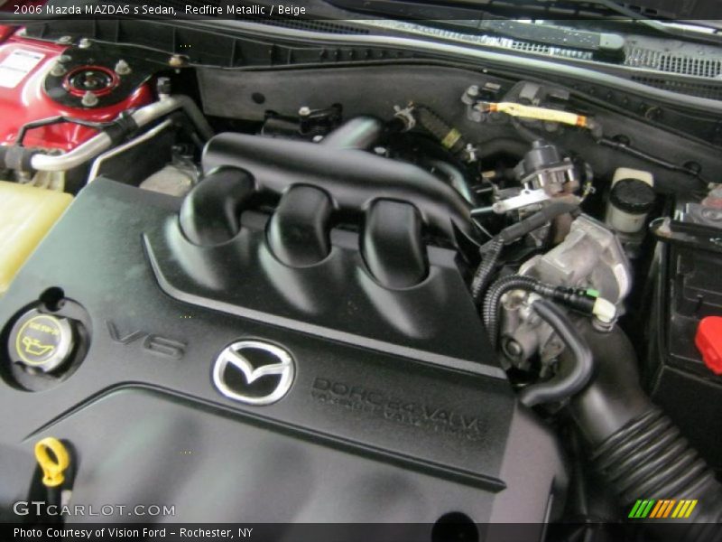 Redfire Metallic / Beige 2006 Mazda MAZDA6 s Sedan
