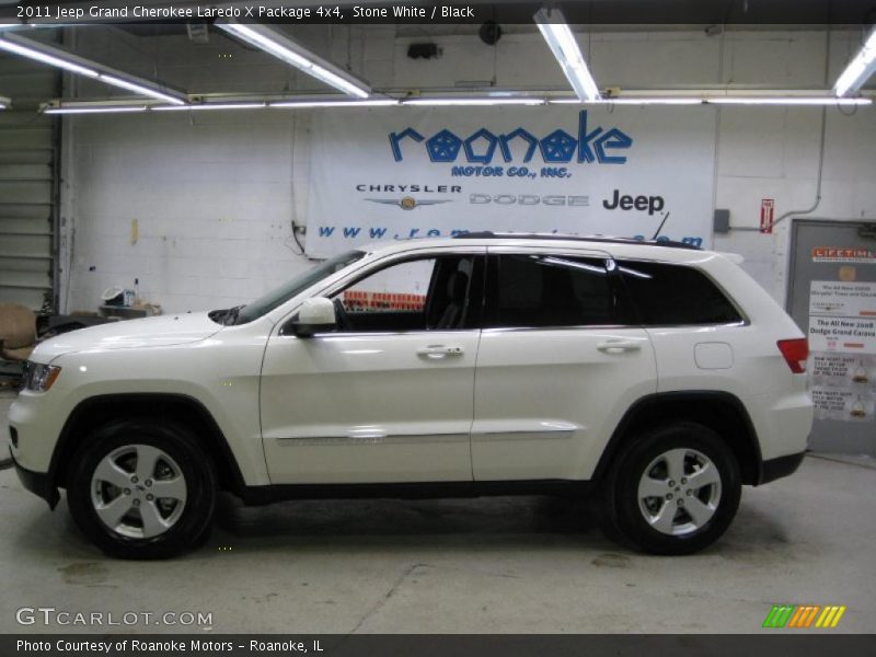 Stone White / Black 2011 Jeep Grand Cherokee Laredo X Package 4x4