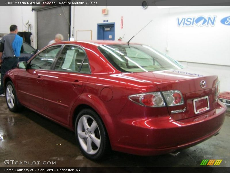 Redfire Metallic / Beige 2006 Mazda MAZDA6 s Sedan