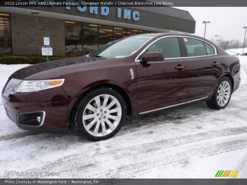 Cinnamon Metallic / Charcoal Black/Fine Line Ebony 2010 Lincoln MKS AWD Ultimate Package