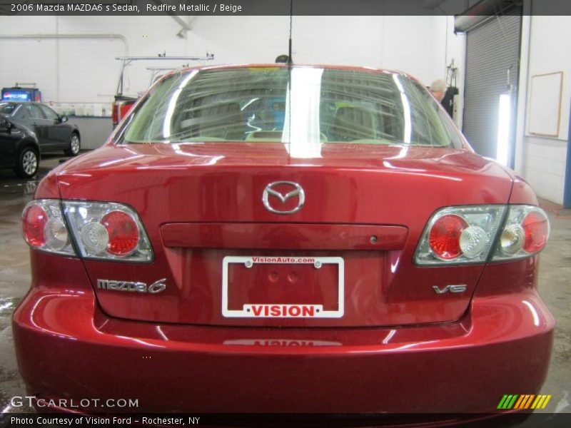 Redfire Metallic / Beige 2006 Mazda MAZDA6 s Sedan