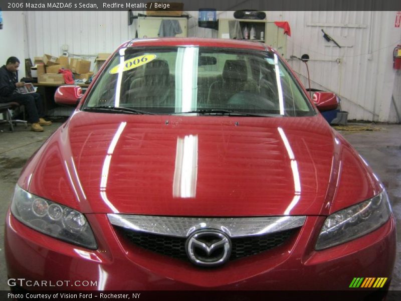 Redfire Metallic / Beige 2006 Mazda MAZDA6 s Sedan