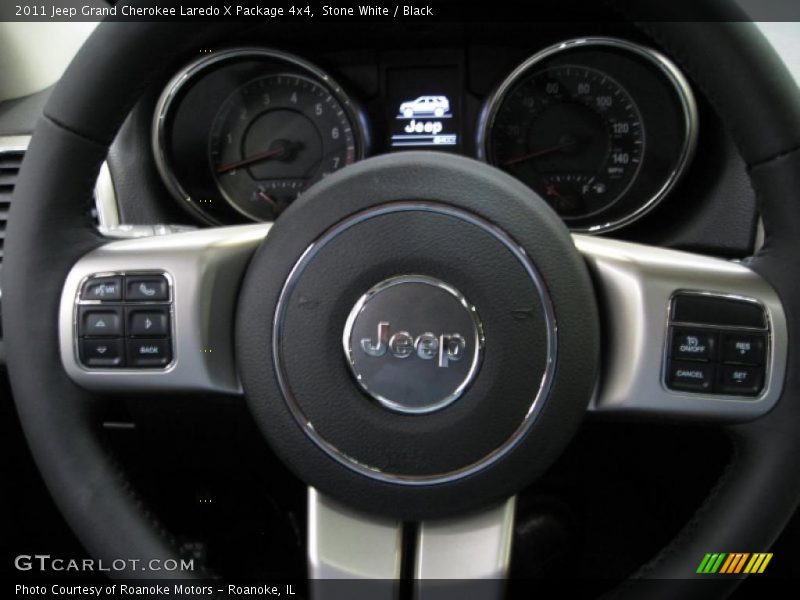 Stone White / Black 2011 Jeep Grand Cherokee Laredo X Package 4x4