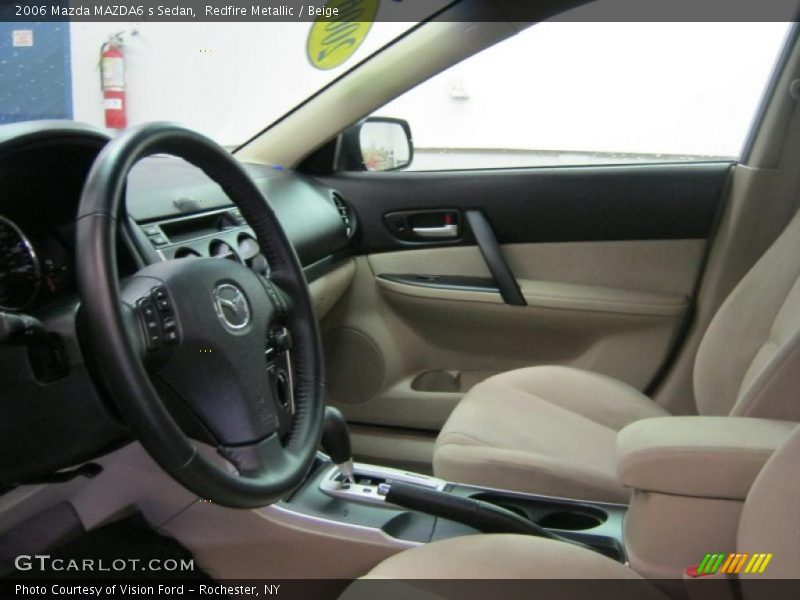 Redfire Metallic / Beige 2006 Mazda MAZDA6 s Sedan