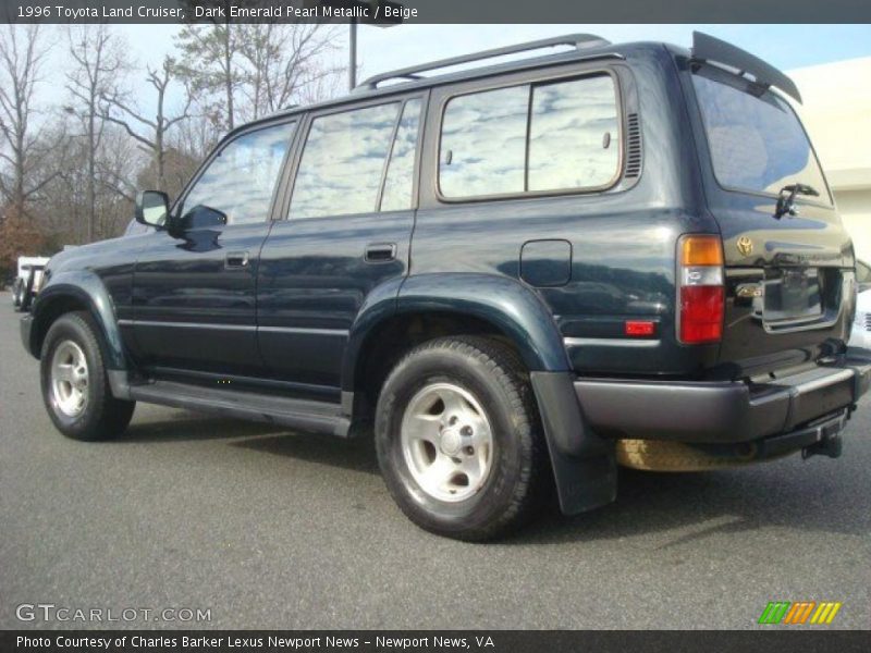 Dark Emerald Pearl Metallic / Beige 1996 Toyota Land Cruiser