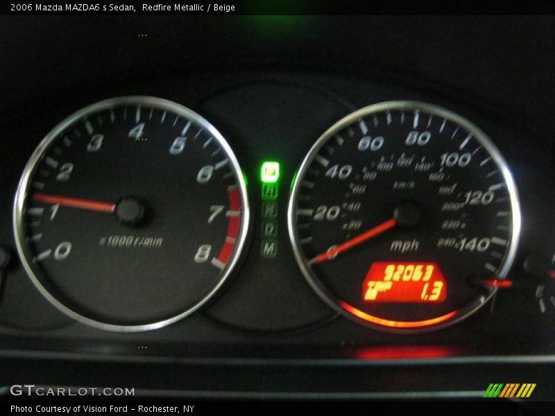 Redfire Metallic / Beige 2006 Mazda MAZDA6 s Sedan