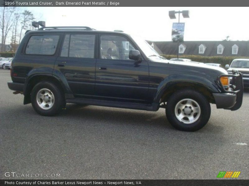 Dark Emerald Pearl Metallic / Beige 1996 Toyota Land Cruiser