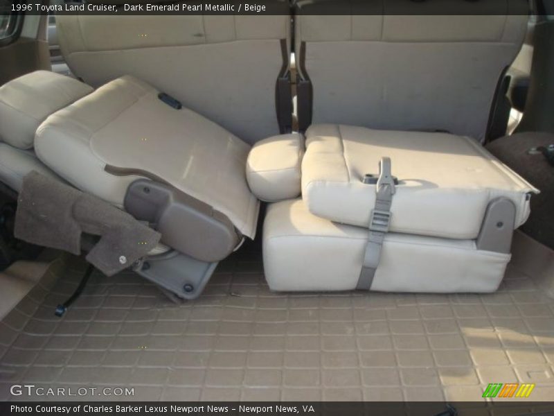 Dark Emerald Pearl Metallic / Beige 1996 Toyota Land Cruiser