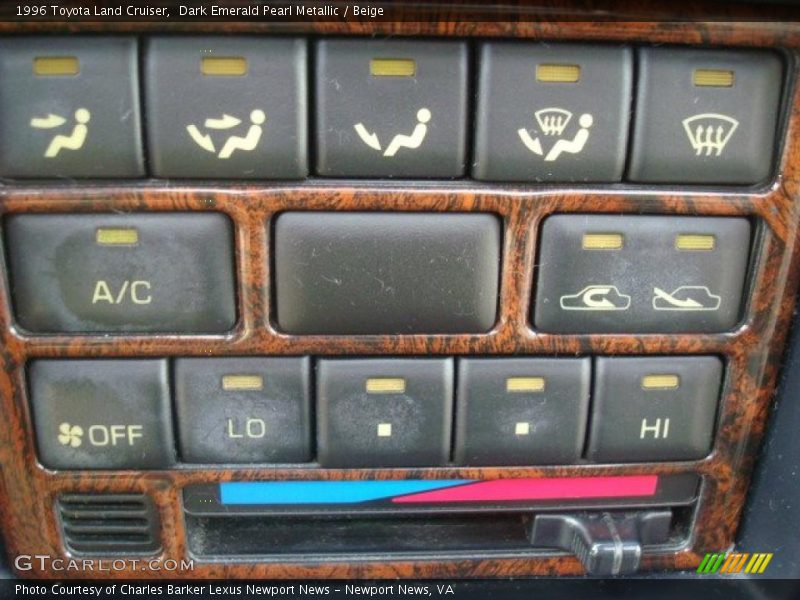 Dark Emerald Pearl Metallic / Beige 1996 Toyota Land Cruiser