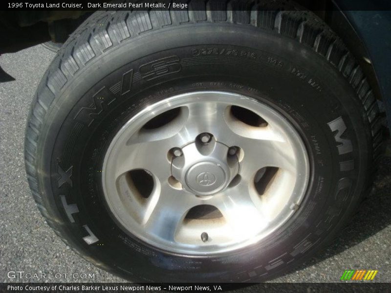 Dark Emerald Pearl Metallic / Beige 1996 Toyota Land Cruiser