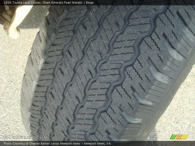 Dark Emerald Pearl Metallic / Beige 1996 Toyota Land Cruiser