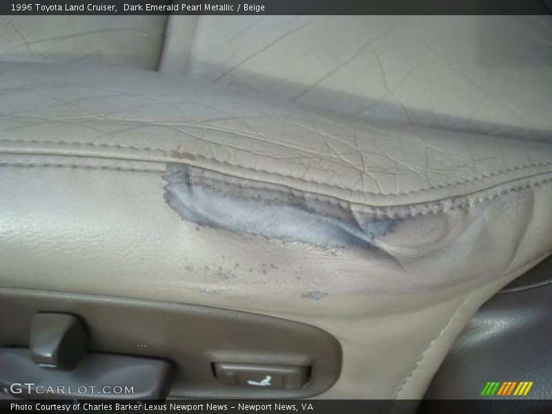 Dark Emerald Pearl Metallic / Beige 1996 Toyota Land Cruiser
