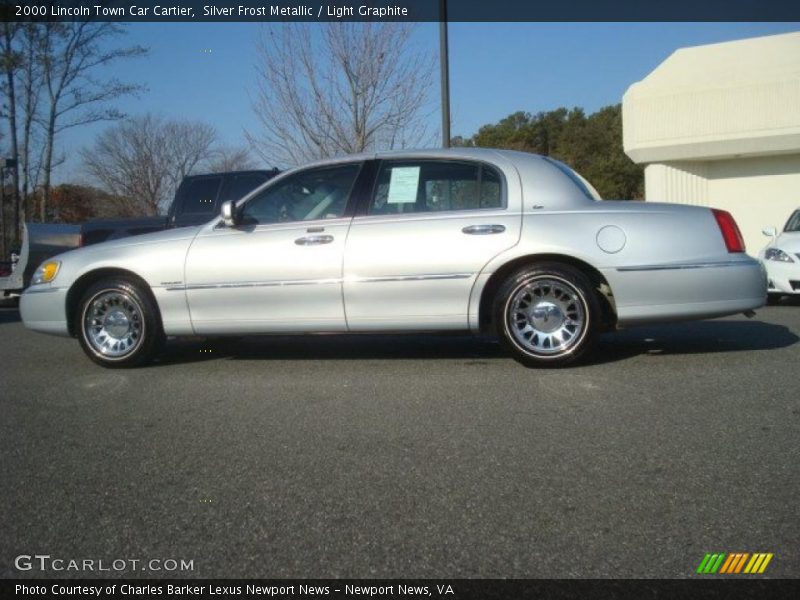 Silver Frost Metallic / Light Graphite 2000 Lincoln Town Car Cartier
