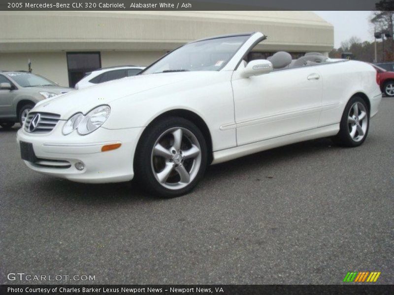 Alabaster White / Ash 2005 Mercedes-Benz CLK 320 Cabriolet