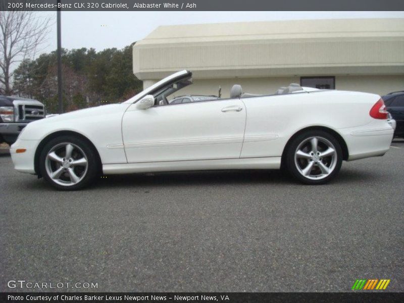 Alabaster White / Ash 2005 Mercedes-Benz CLK 320 Cabriolet