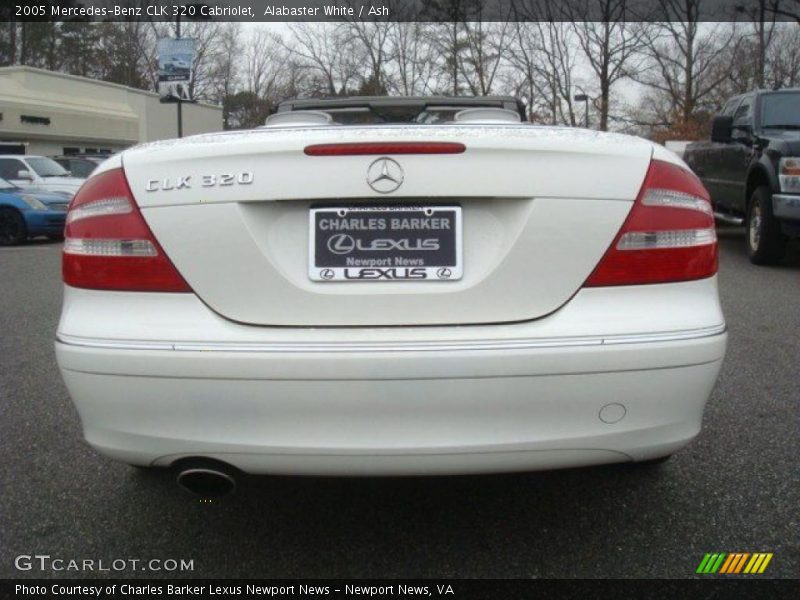 Alabaster White / Ash 2005 Mercedes-Benz CLK 320 Cabriolet