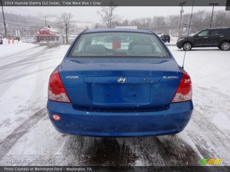 Tidal Wave Blue / Gray 2004 Hyundai Elantra GLS Sedan