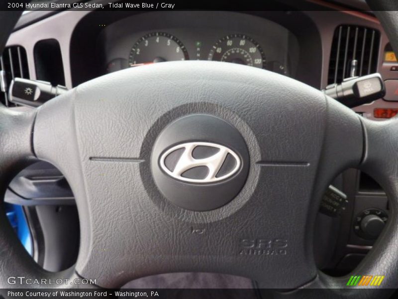Tidal Wave Blue / Gray 2004 Hyundai Elantra GLS Sedan