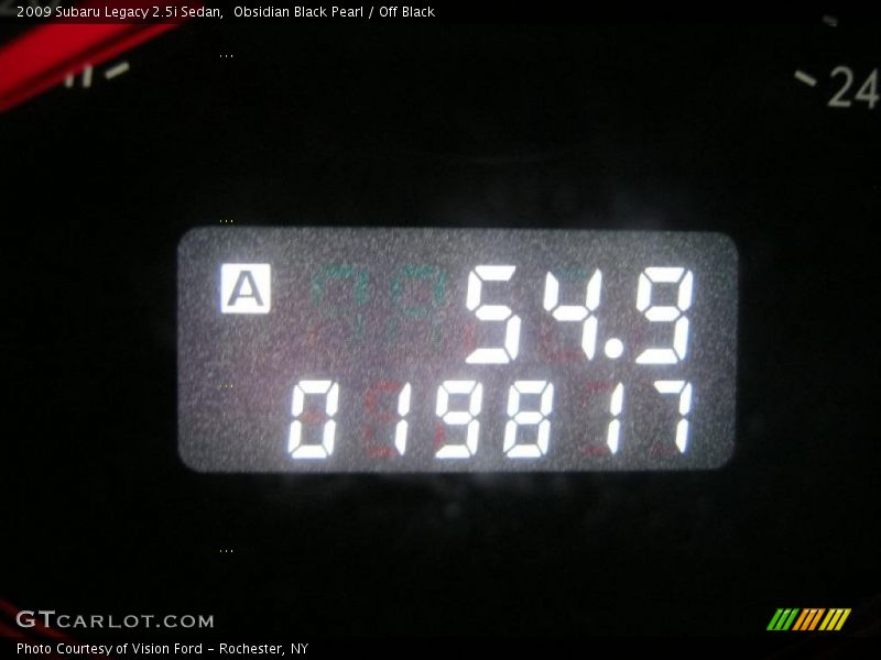 Obsidian Black Pearl / Off Black 2009 Subaru Legacy 2.5i Sedan