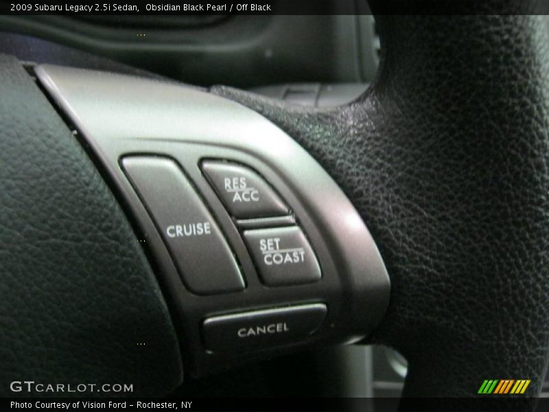 Obsidian Black Pearl / Off Black 2009 Subaru Legacy 2.5i Sedan