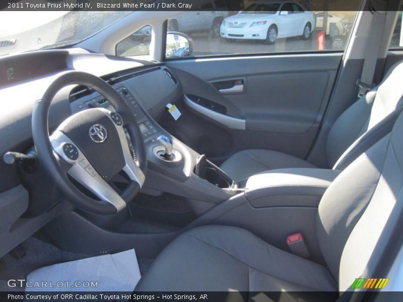  2011 Prius Hybrid IV Dark Gray Interior