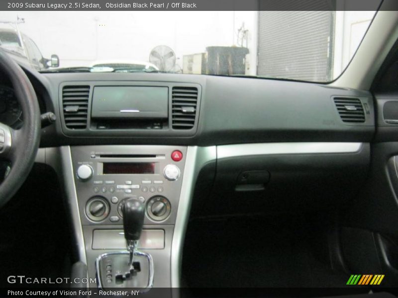 Obsidian Black Pearl / Off Black 2009 Subaru Legacy 2.5i Sedan