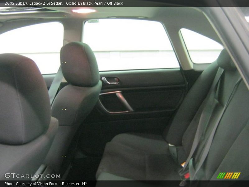 Obsidian Black Pearl / Off Black 2009 Subaru Legacy 2.5i Sedan
