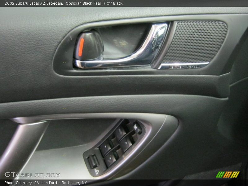 Obsidian Black Pearl / Off Black 2009 Subaru Legacy 2.5i Sedan