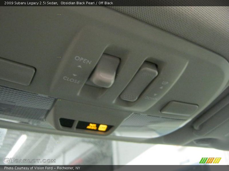 Obsidian Black Pearl / Off Black 2009 Subaru Legacy 2.5i Sedan