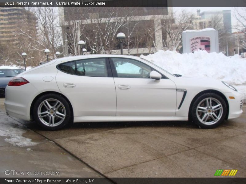 Carrara White / Luxor Beige 2011 Porsche Panamera 4