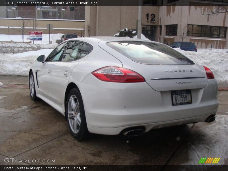 Carrara White / Luxor Beige 2011 Porsche Panamera 4
