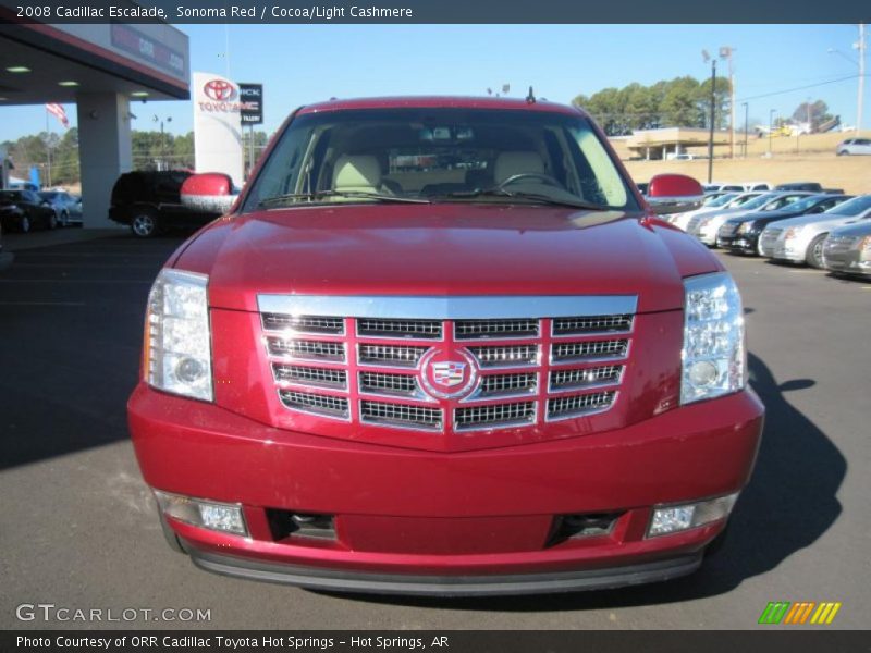 Sonoma Red / Cocoa/Light Cashmere 2008 Cadillac Escalade