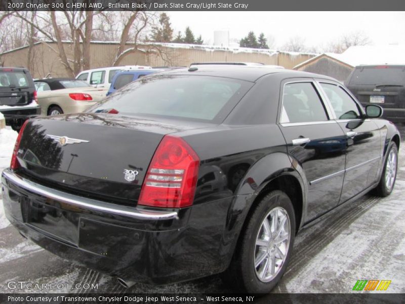 Brilliant Black / Dark Slate Gray/Light Slate Gray 2007 Chrysler 300 C HEMI AWD