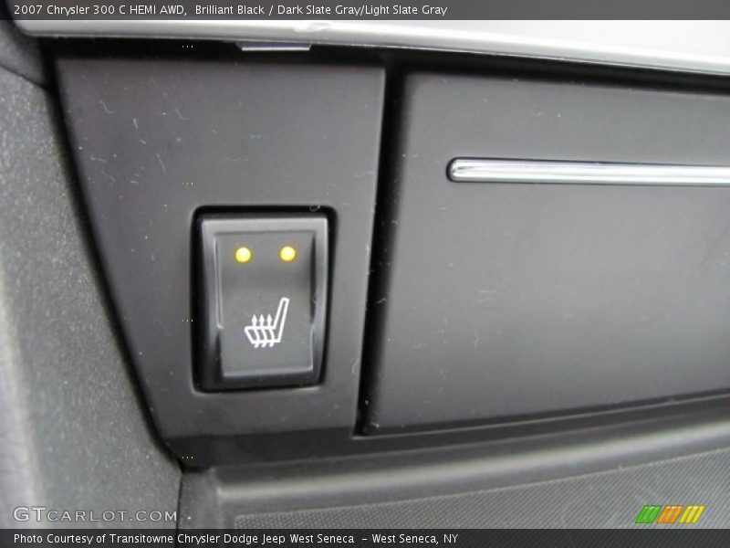 Brilliant Black / Dark Slate Gray/Light Slate Gray 2007 Chrysler 300 C HEMI AWD