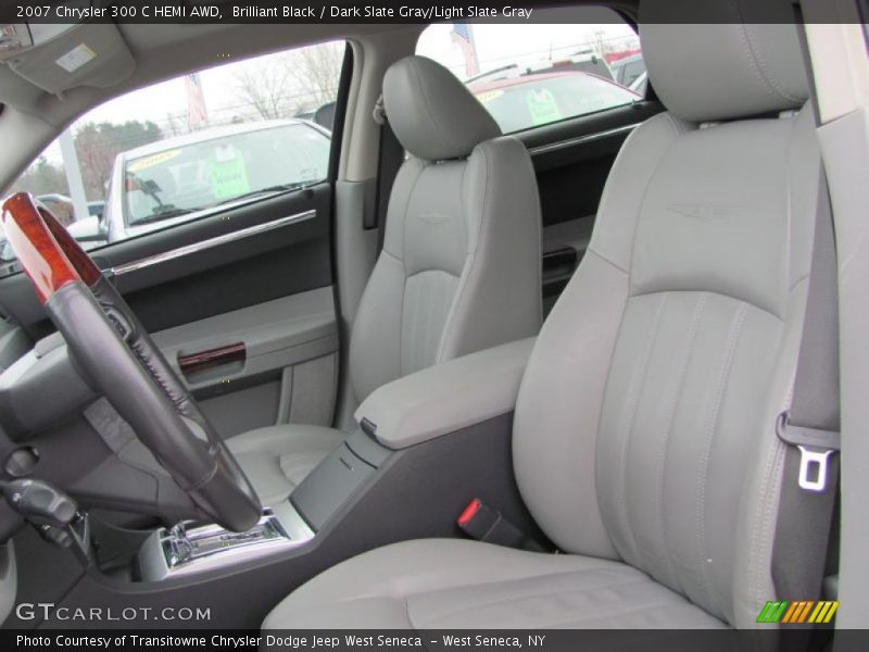 Brilliant Black / Dark Slate Gray/Light Slate Gray 2007 Chrysler 300 C HEMI AWD
