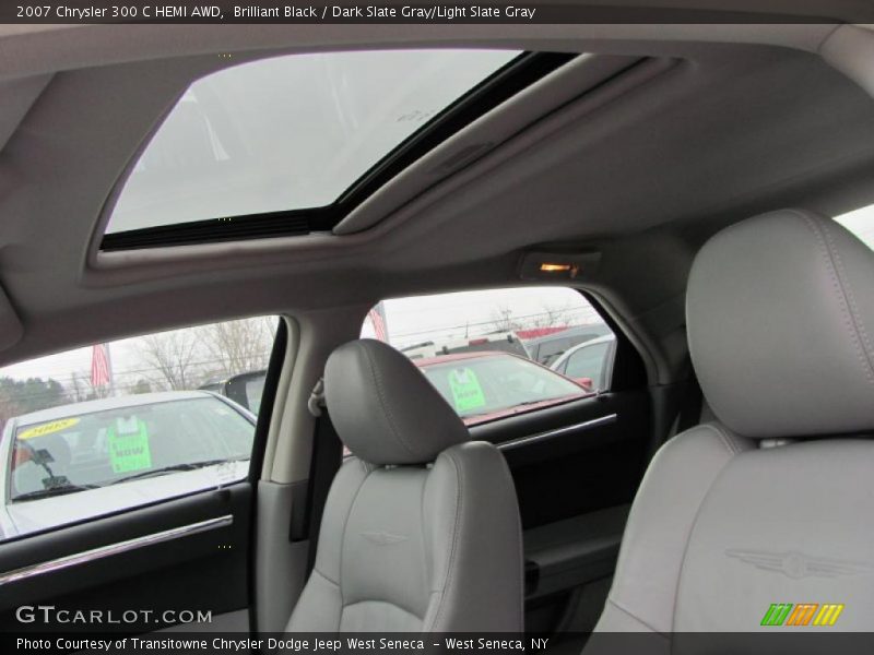 Brilliant Black / Dark Slate Gray/Light Slate Gray 2007 Chrysler 300 C HEMI AWD