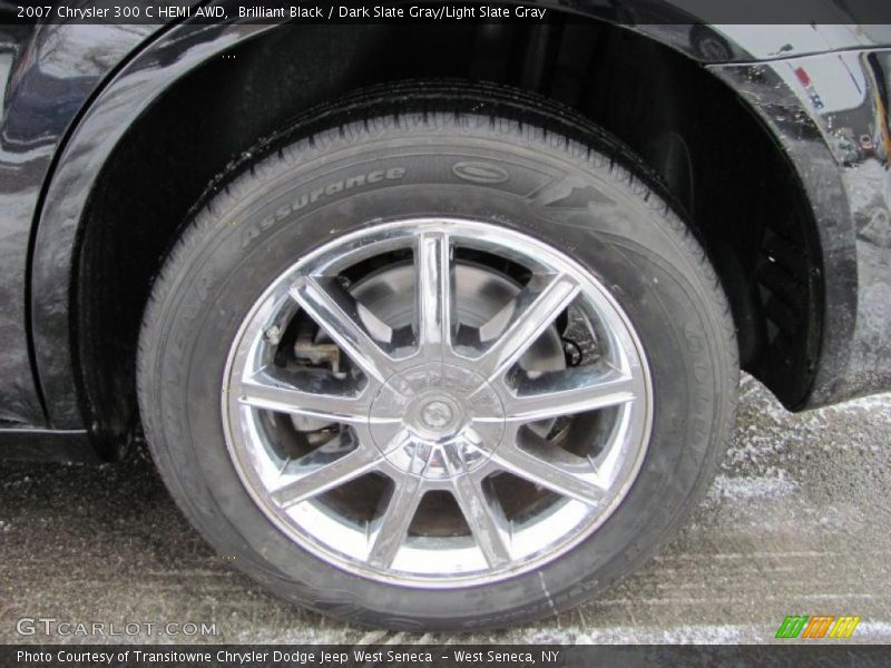 Brilliant Black / Dark Slate Gray/Light Slate Gray 2007 Chrysler 300 C HEMI AWD