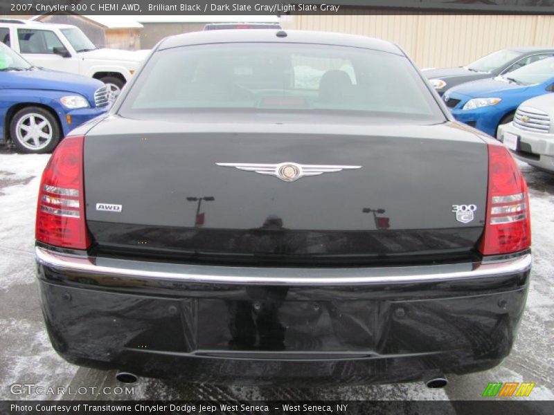 Brilliant Black / Dark Slate Gray/Light Slate Gray 2007 Chrysler 300 C HEMI AWD