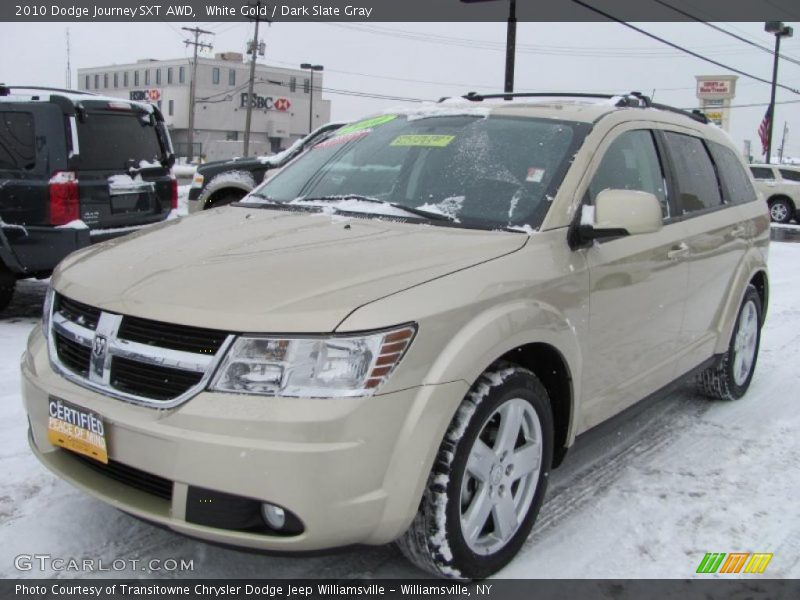 White Gold / Dark Slate Gray 2010 Dodge Journey SXT AWD