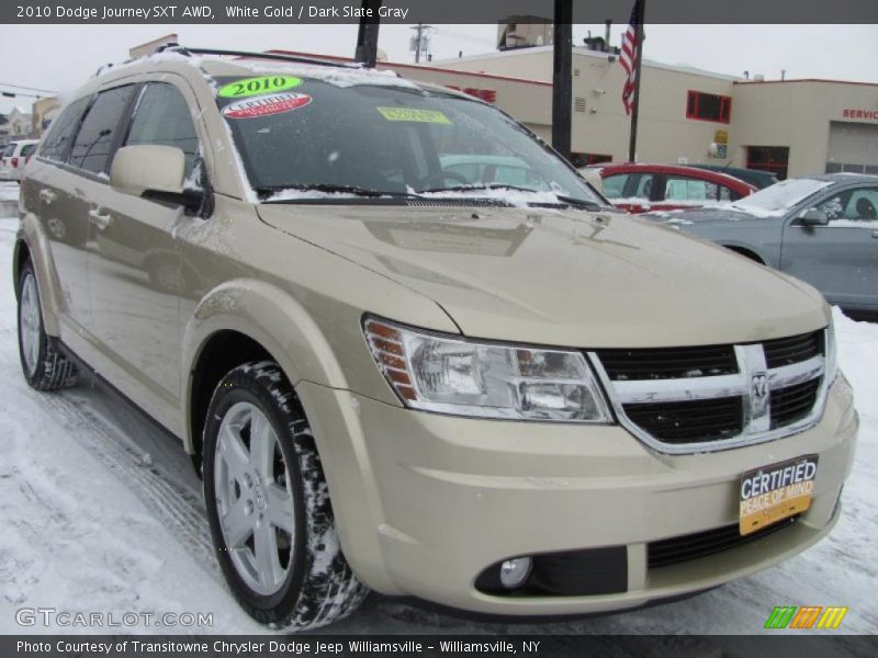 White Gold / Dark Slate Gray 2010 Dodge Journey SXT AWD