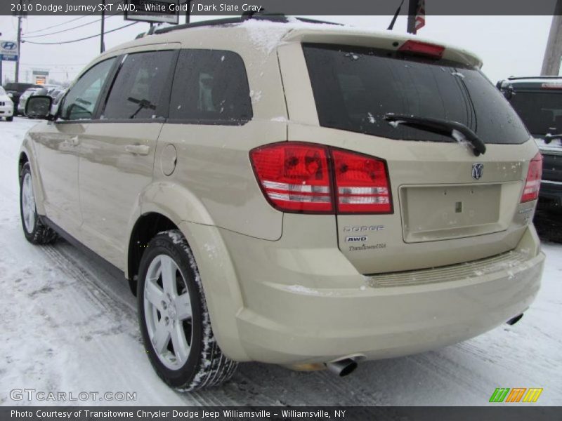 White Gold / Dark Slate Gray 2010 Dodge Journey SXT AWD