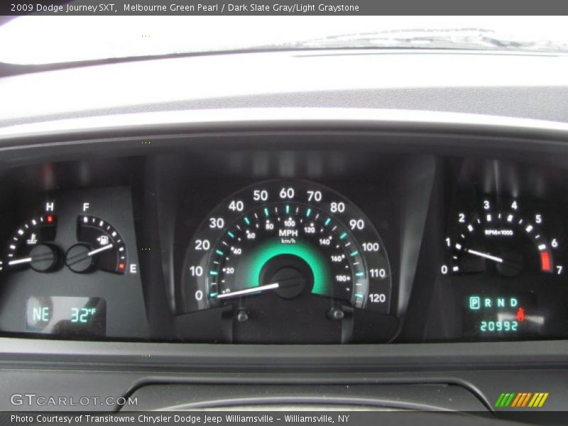 Melbourne Green Pearl / Dark Slate Gray/Light Graystone 2009 Dodge Journey SXT