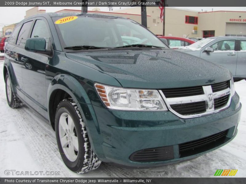 Melbourne Green Pearl / Dark Slate Gray/Light Graystone 2009 Dodge Journey SXT