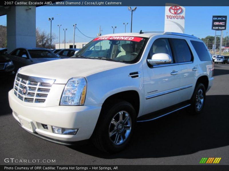 White Diamond / Cocoa/Light Cashmere 2007 Cadillac Escalade AWD